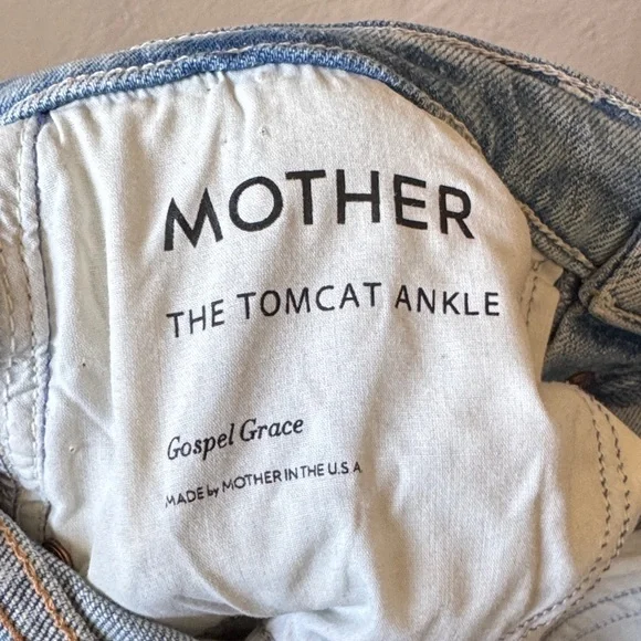 Mother Superior The Tomcat Ankle Light Blue Jeans Size 25 - Picture 6 of 8